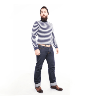 Le jeans Eco-selvedge 410 – poids moyen par la marque Monsieur Falzar Monsieur Falzar - Le jeans Eco-selvedge 410 – poids moyen