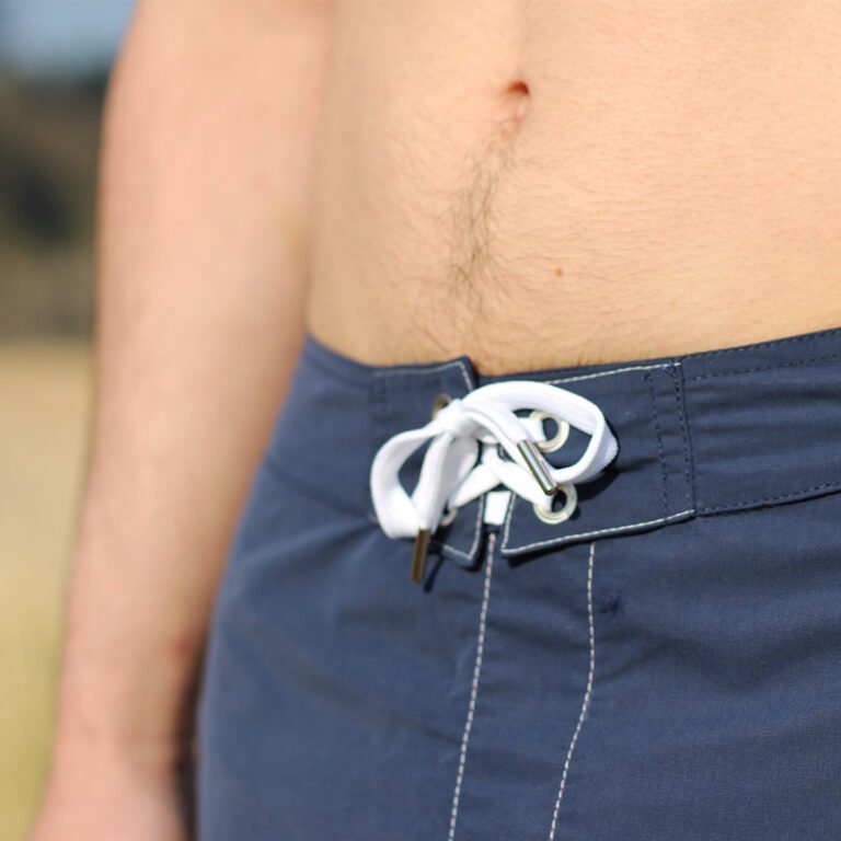 Jo Bigorneau - Short de bain marine rouge Skipper