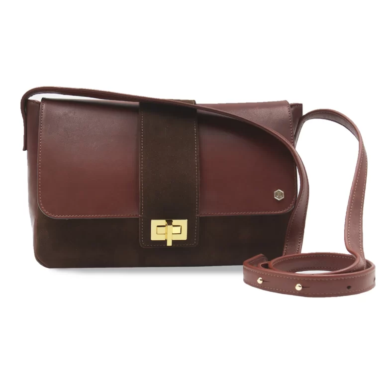 Jules et Jenn - Sac bandoulière cuir marron