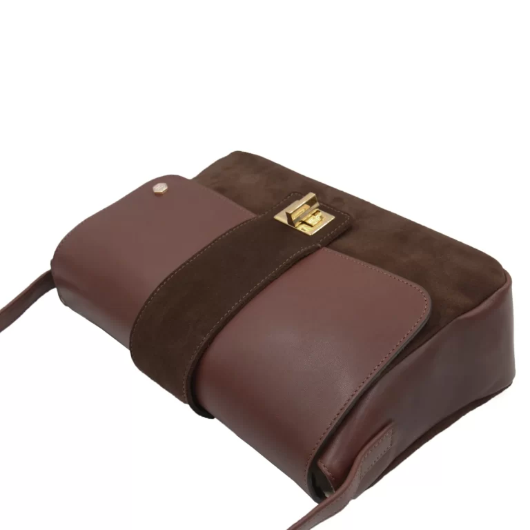Jules et Jenn - Sac bandoulière cuir marron