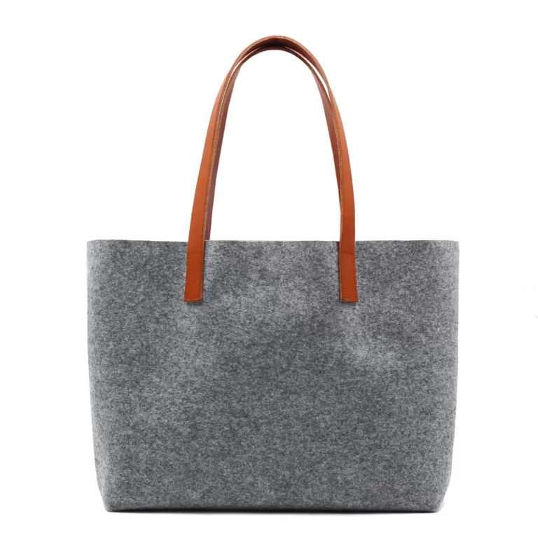 Jules et Jenn - Sac cabas drap de laine gris