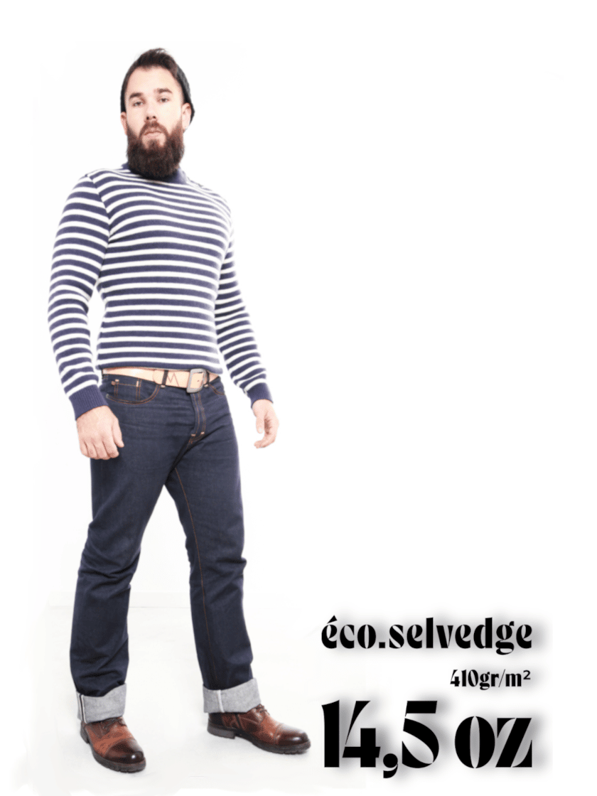 Jeans Homme LECLANDESCHINEURS Taille 32 - Denim Bleu - Occasion Très Bon état