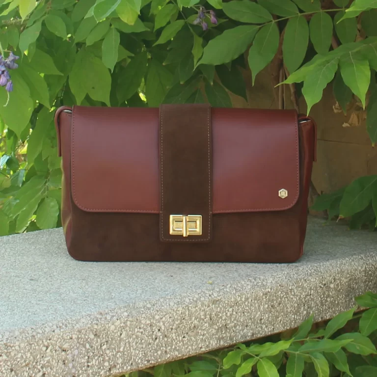 Jules et Jenn - Sac bandoulière cuir marron