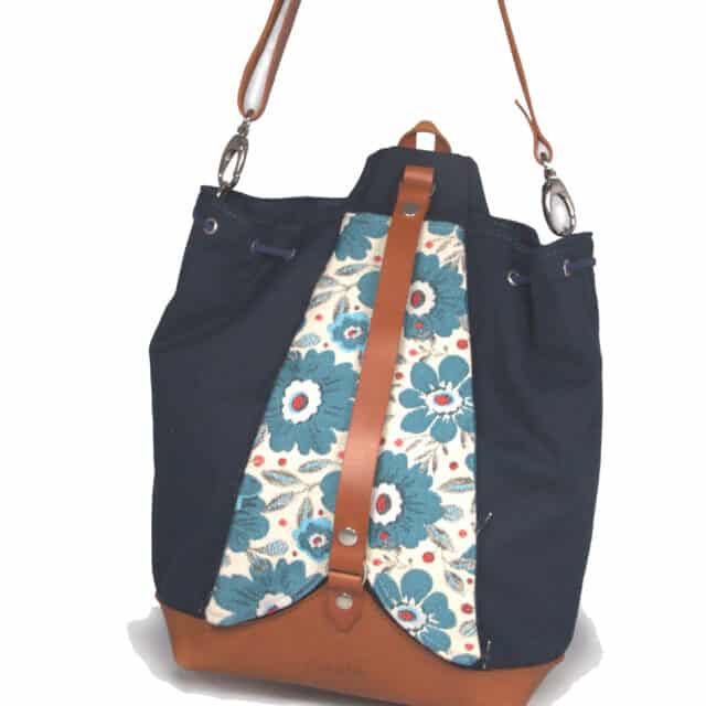 Cam & Léo - Sac personnalisable Phoenix + talisman éventail fleur de lin