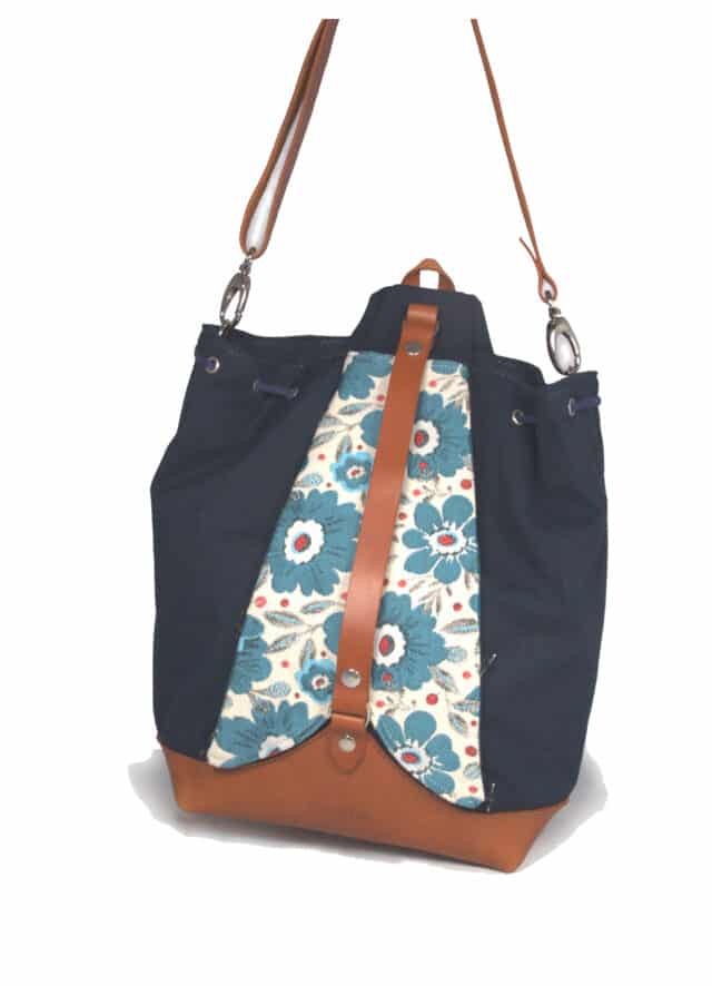 Cam & Léo - Sac personnalisable Phoenix + talisman éventail fleur de lin