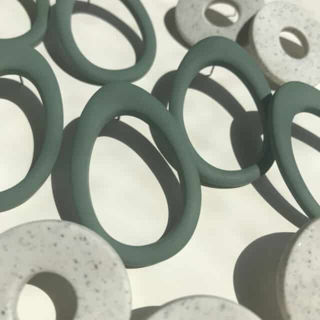 Artapaon - Boucles d’oreilles Marina – Vert eucalyptus