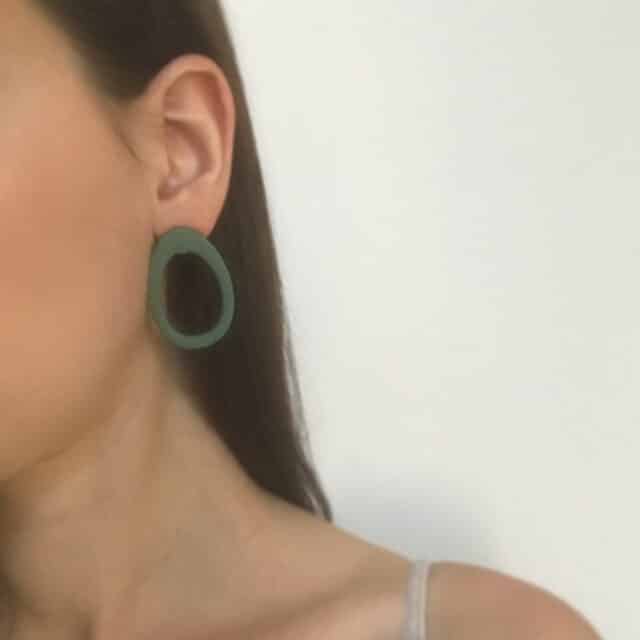 Artapaon - Boucles d’oreilles Marina – Vert eucalyptus