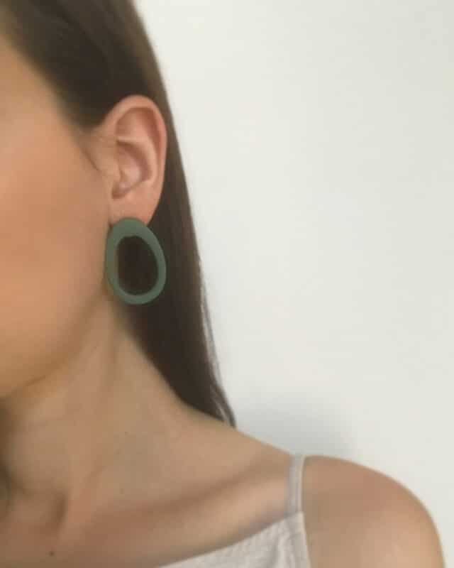 Artapaon - Boucles d’oreilles Marina – Vert eucalyptus