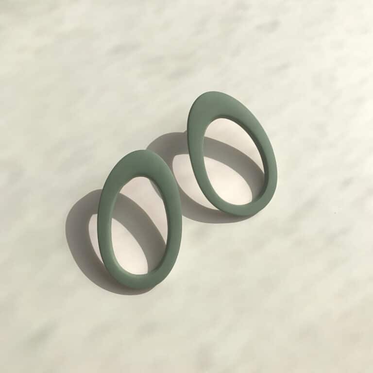 Artapaon - Boucles d’oreilles Marina – Vert eucalyptus