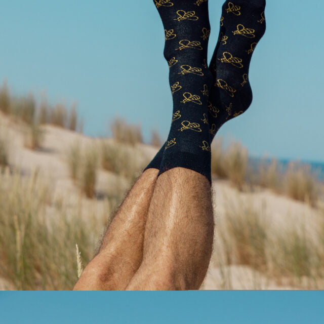 chaussettes garçon français avec abeilles