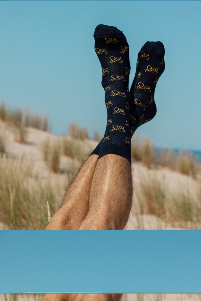 chaussettes garçon français avec abeilles