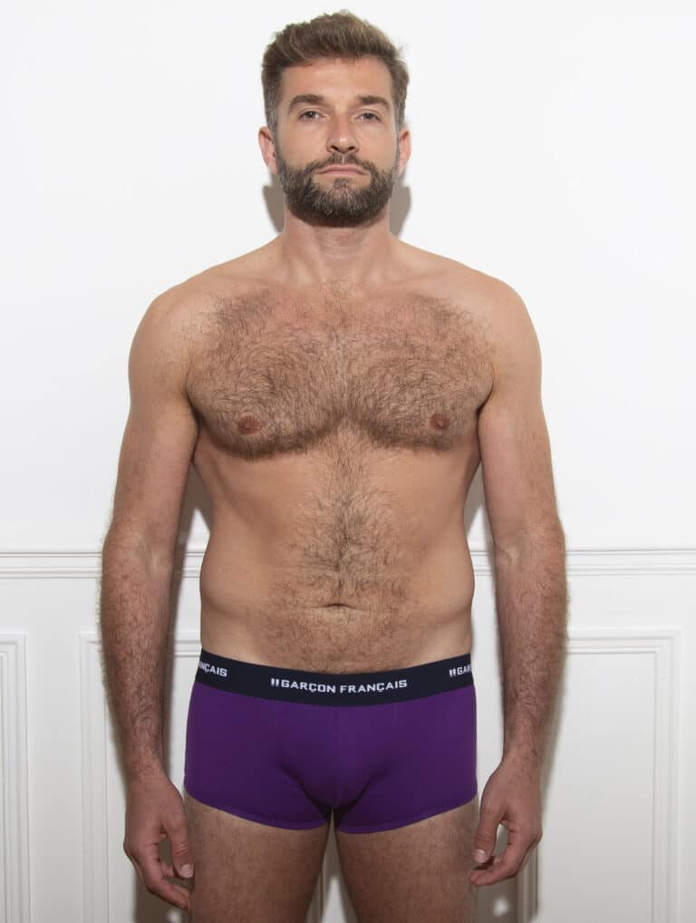 Garçon Français - Boxer aubergine