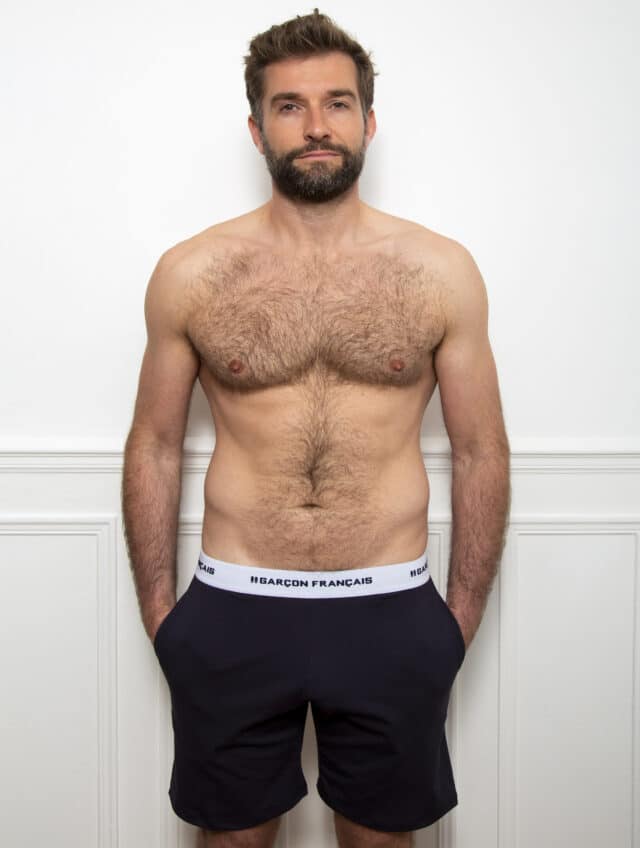 Garçon Français - Short pyjama bleu marine