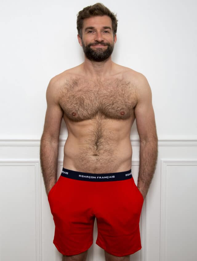 Garçon Français - Short pyjama rouge