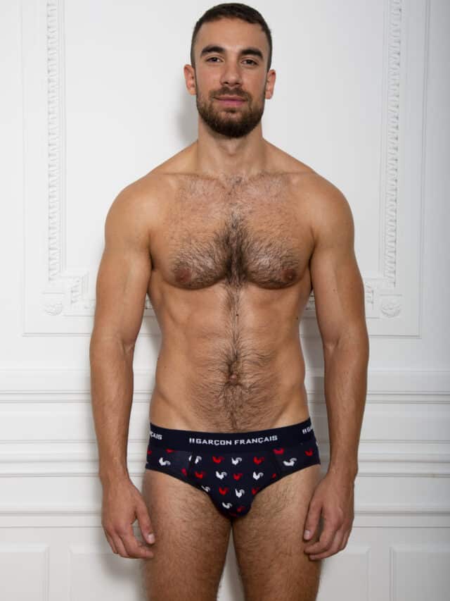 Garçon Français - Slip coqs tricolores
