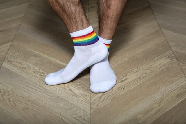 Garçon Français - Socquettes hautes arc en ciel