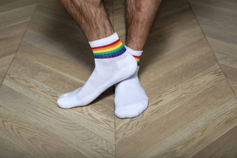 Garçon Français - Socquettes hautes arc en ciel