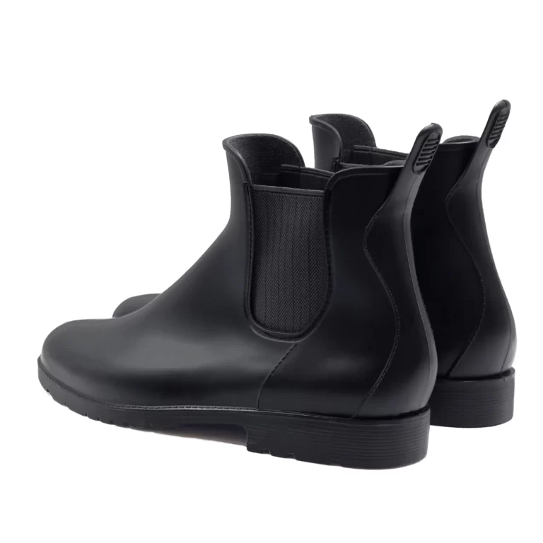 Jules et Jenn - Boots de pluie noir & gris pour homme