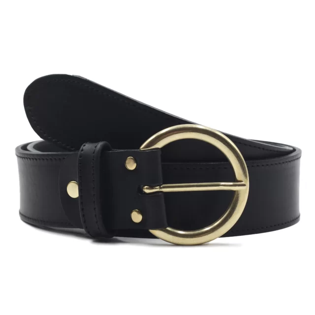 Jules et Jenn - Ceinture bohème cuir noir