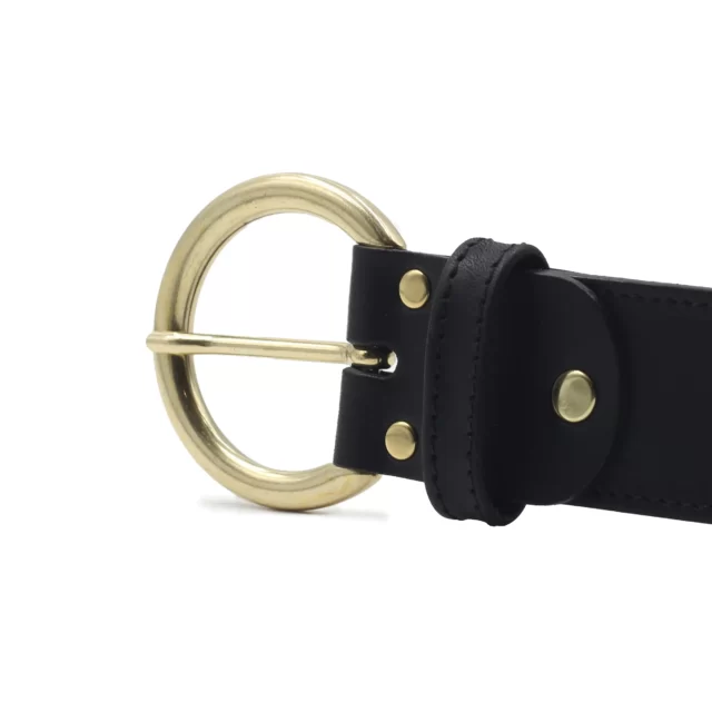 Jules et Jenn - Ceinture bohème cuir noir