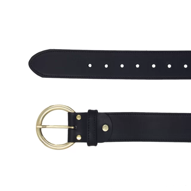 Jules et Jenn - Ceinture bohème cuir noir