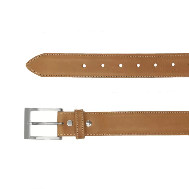 Jules et Jenn - Ceinture cuir camel classique