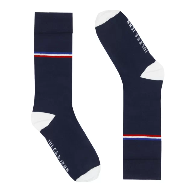 Jules et Jenn - Chaussettes coton bleu