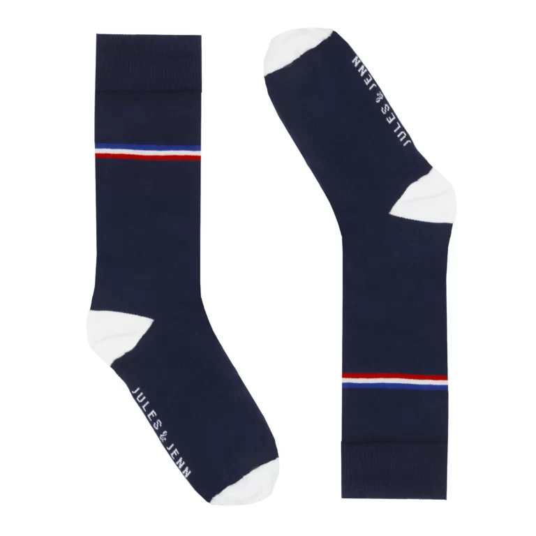 Jules et Jenn - Chaussettes coton bleu