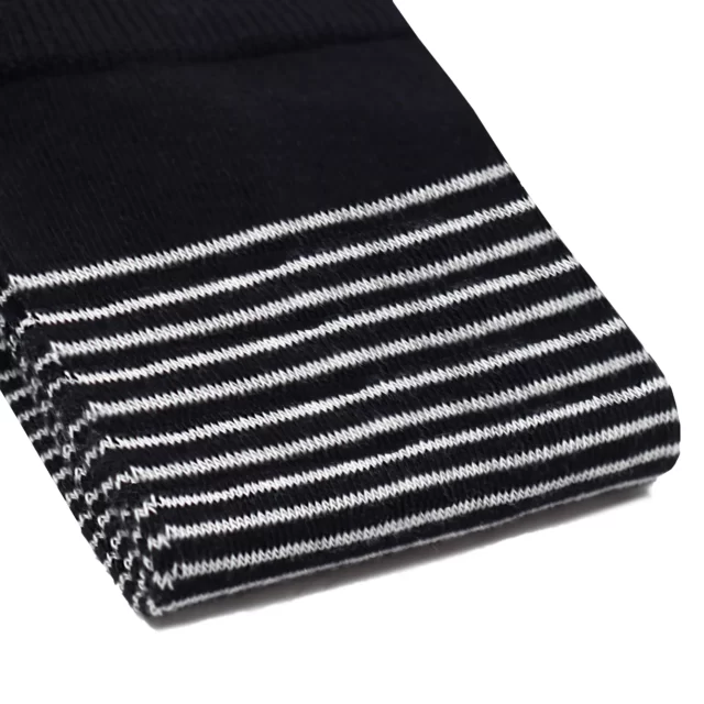 Jules et Jenn - Chaussettes rayées coton noir & blanc