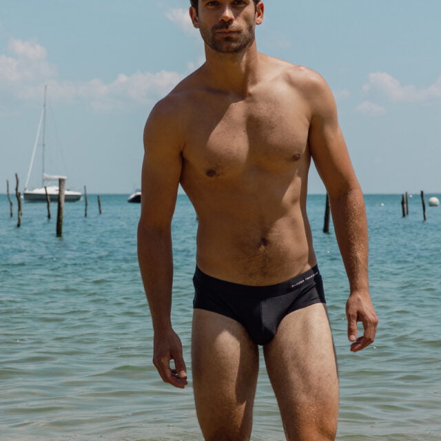 slip de bain noir Garçon Français