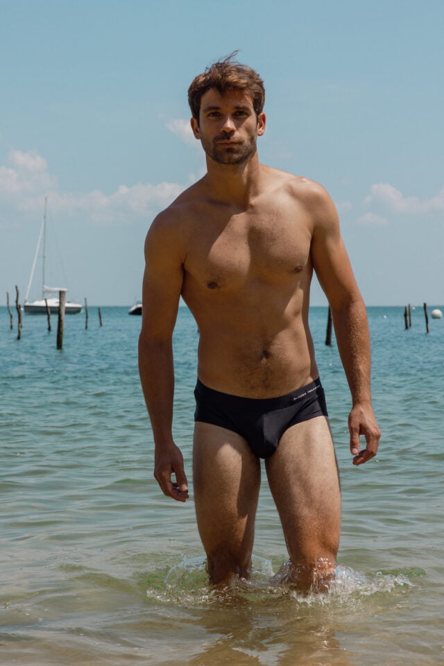 slip de bain noir Garçon Français