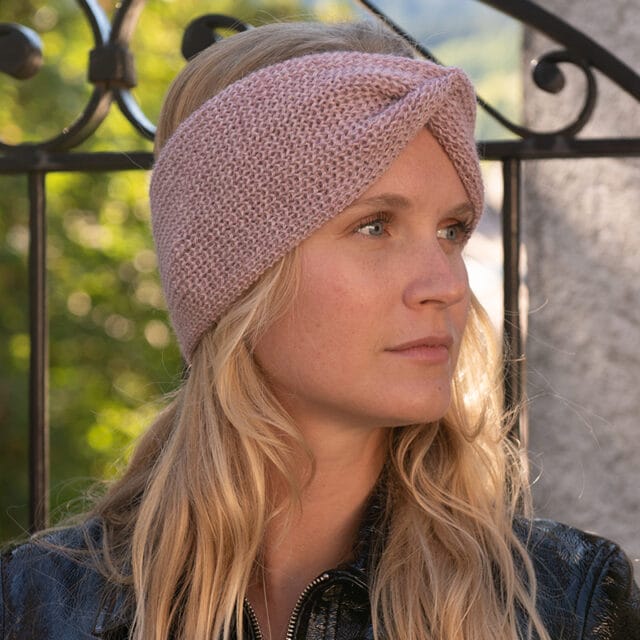 Sweet Alpaga - Bandeau alpaga bois de rose