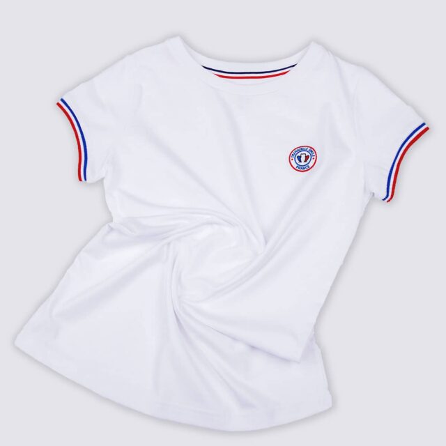 Tranquille Émile - T-shirt femme coton bio blanc La Cocarde