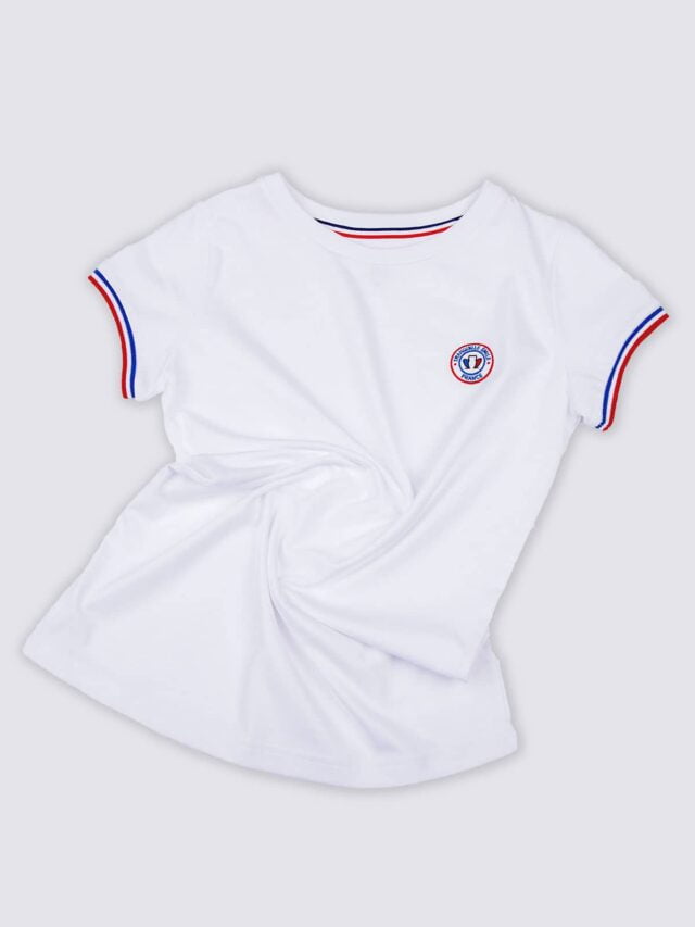 Tranquille Émile - T-shirt femme coton bio blanc La Cocarde