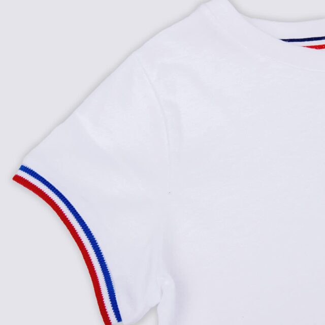 Tranquille Émile - T-shirt femme coton bio blanc La Cocarde