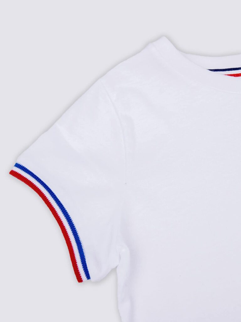 Tranquille Émile - T-shirt femme coton bio blanc La Cocarde