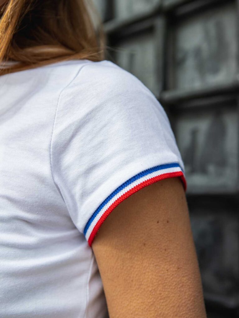 Tranquille Émile - T-shirt femme coton bio blanc La Cocarde