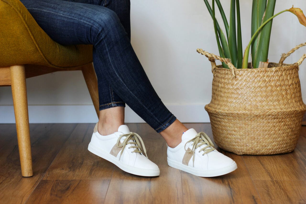 Jules et Jenn - Baskets blanc beige