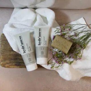 Hydr'aness - Cosmétiques - Gel douche, lait corporel et savon