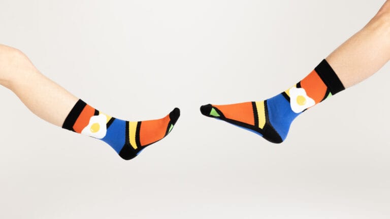 Label Chaussette - Oeuf plat