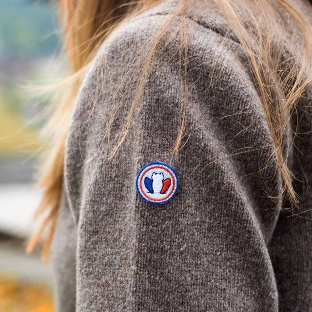 Tranquille Émile - Pull en laine femme taupe Le Frileux