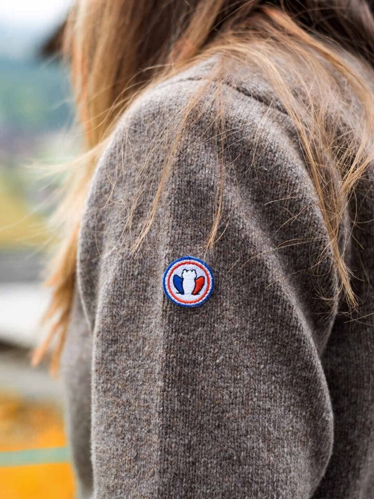 Tranquille Émile - Pull en laine femme taupe Le Frileux