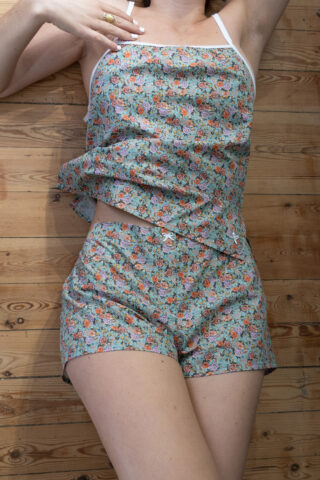 Fleurs Pois et Cie - Caraco en 100% coton bio Madeleine