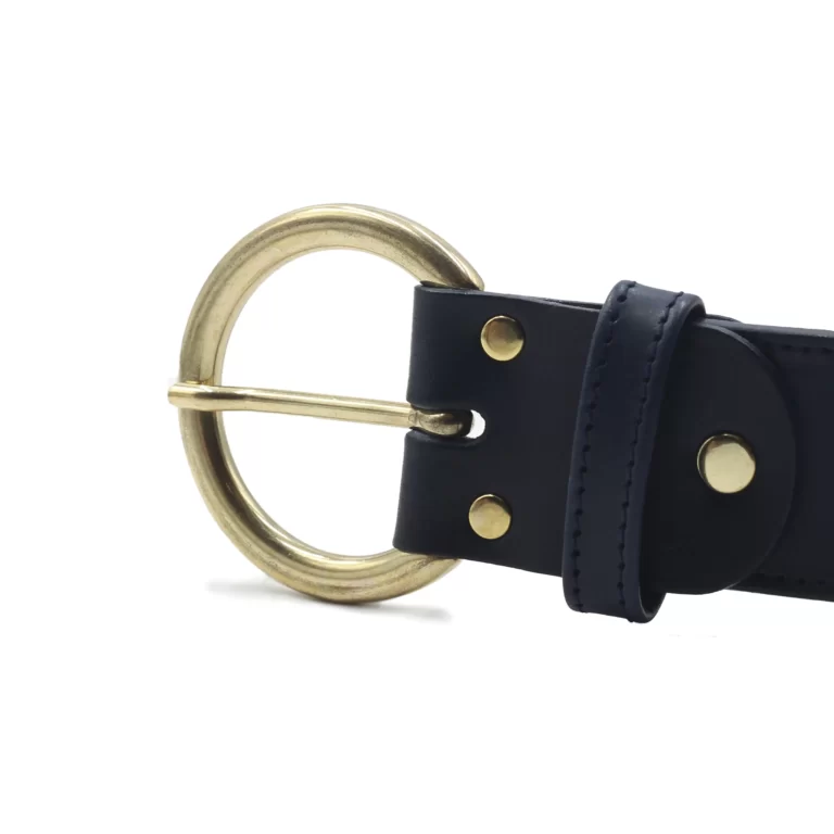 Jules et Jenn - Ceinture bohème cuir bleu