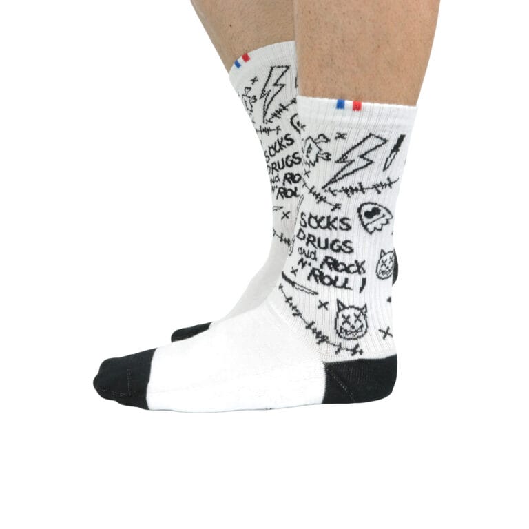 La Chaussette de France - Chaussettes Tennis Graffiti