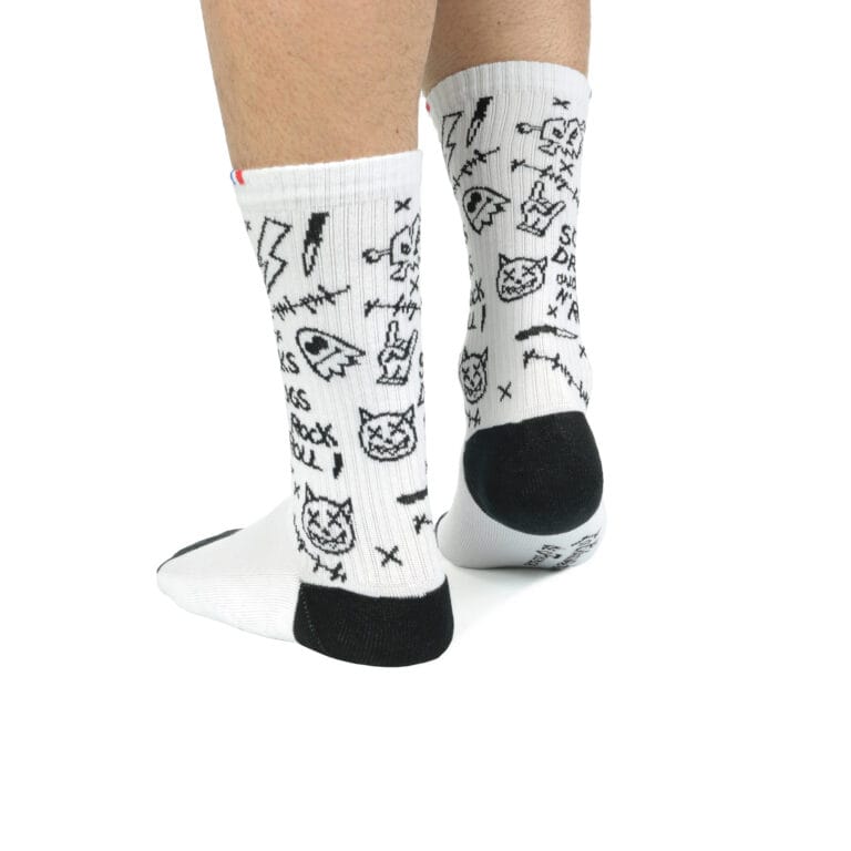 La Chaussette de France - Chaussettes Tennis Graffiti