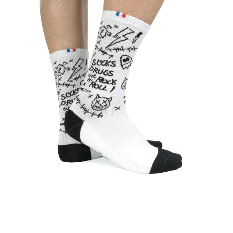 La Chaussette de France - Chaussettes Tennis Graffiti