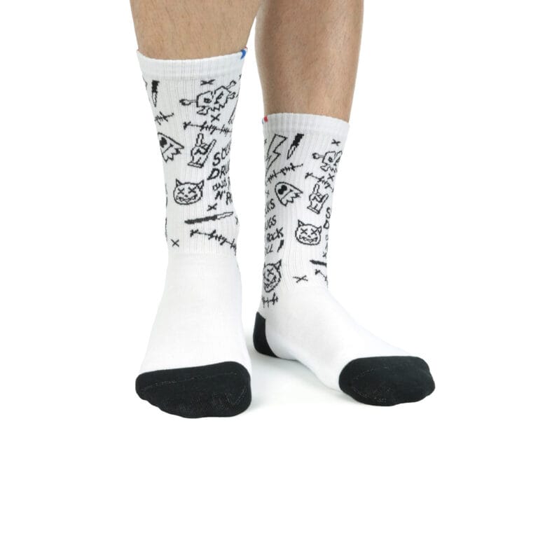 La Chaussette de France - Chaussettes Tennis Graffiti