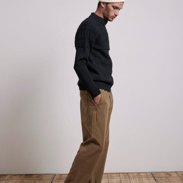 Le Minor - Pull Marin de Pêcheur Breton pour Homme 100% Laine