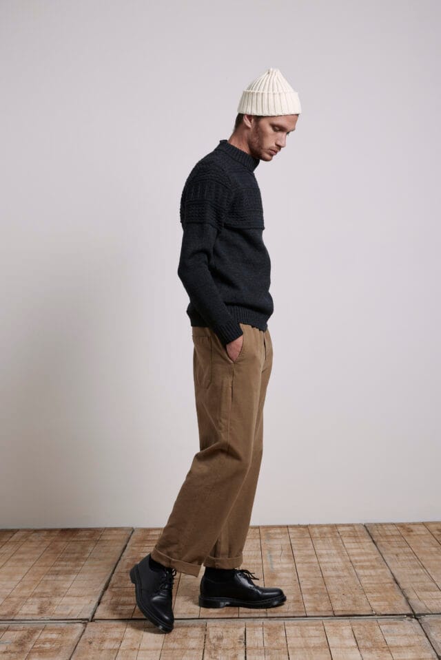 Le Minor - Pull Marin de Pêcheur Breton pour Homme 100% Laine